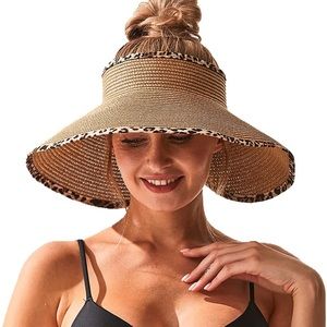 Leopard Beach Hat